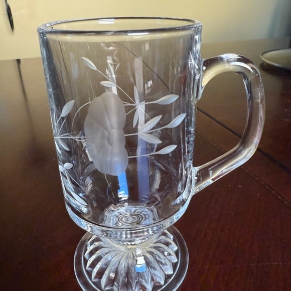 Princess House Crystal Irish Coffee Mugs - Picture 3 of 6